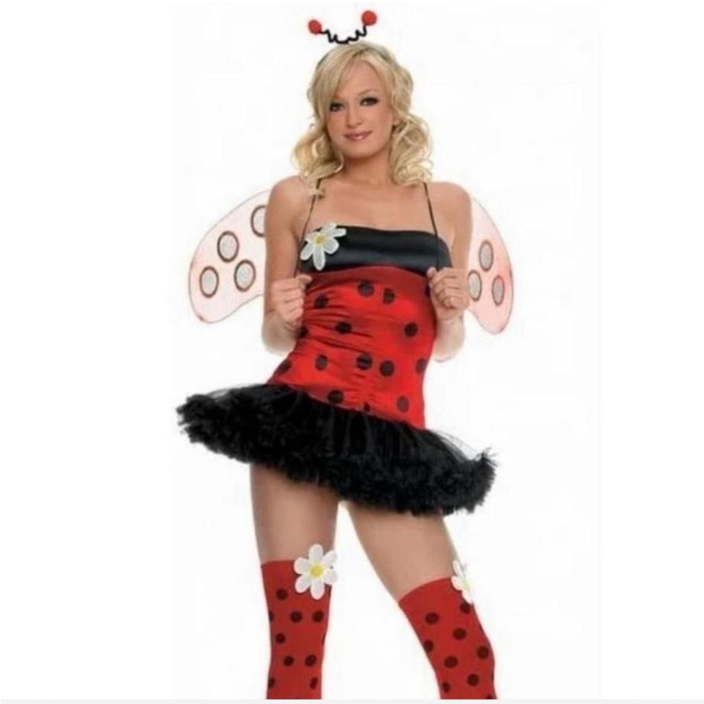 Leg Avenue Red and Black Daisy Bug Costume